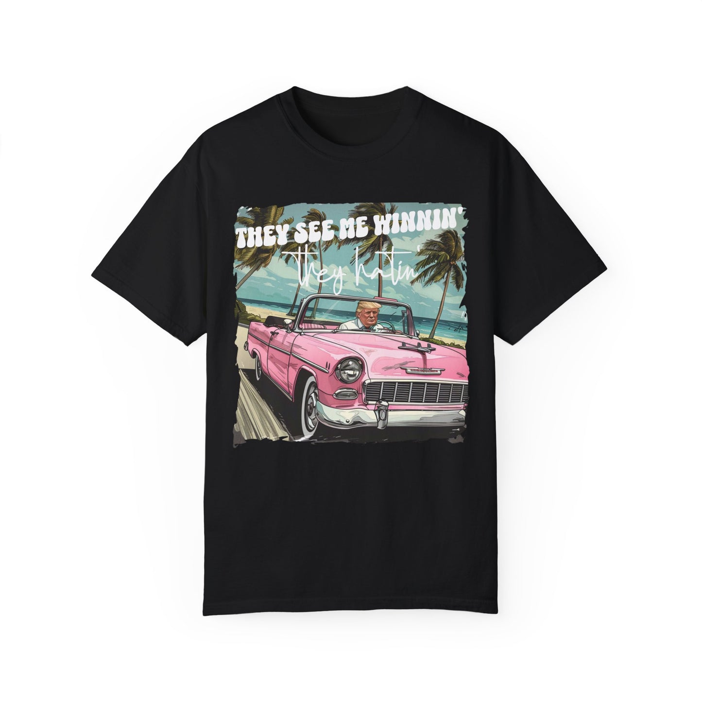 They See Me Winnin Trump 2024 Retro Car Shirt