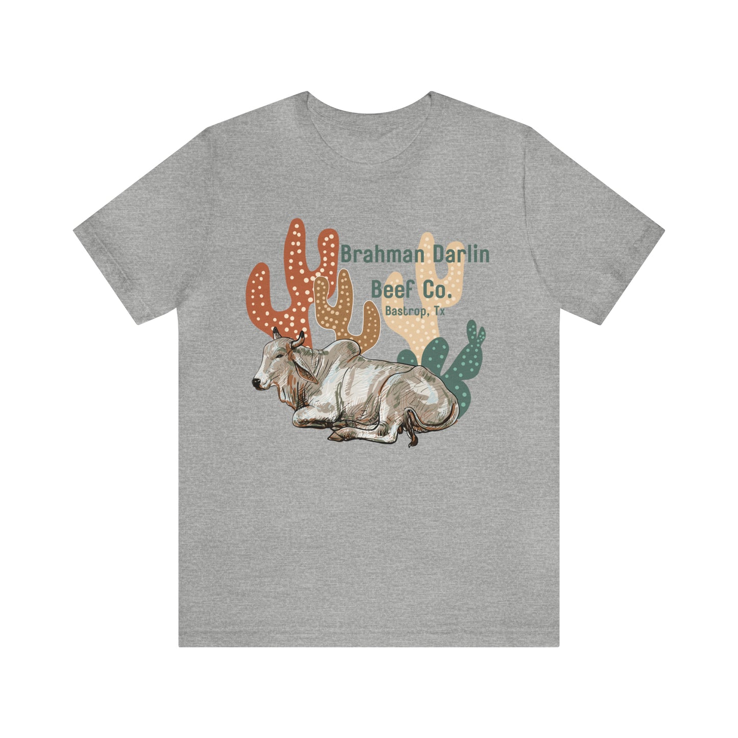 Brahman Darlin Beef Western Cactus Tee