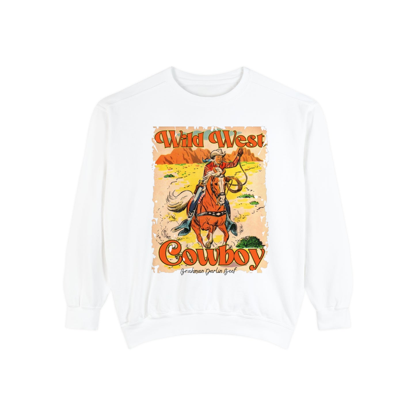 Wild West Cowboy Comfort Colors Crewneck