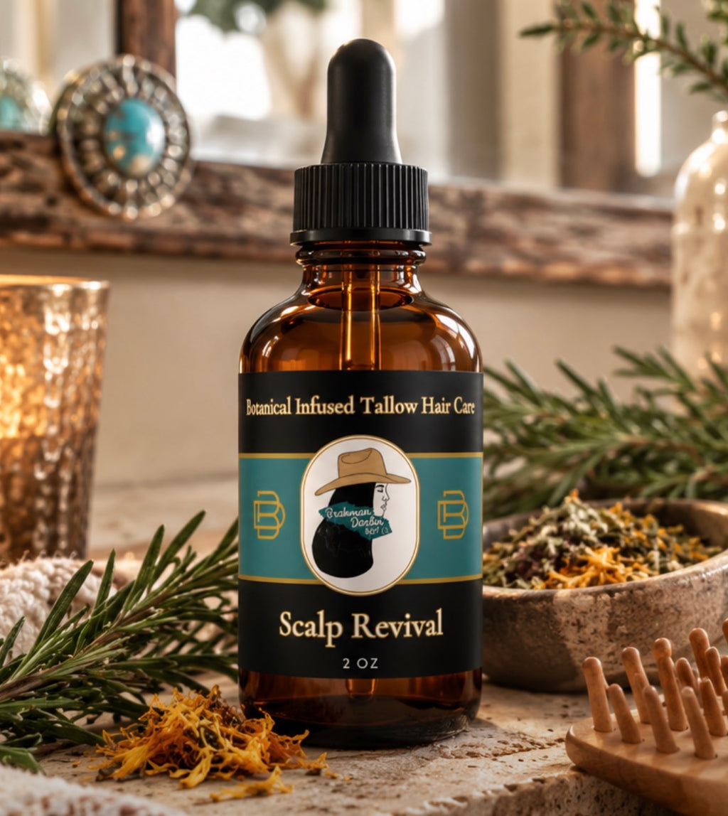 Scalp Revival Botanical Scalp Oil | Brahman Darlin | Tallow for Hair