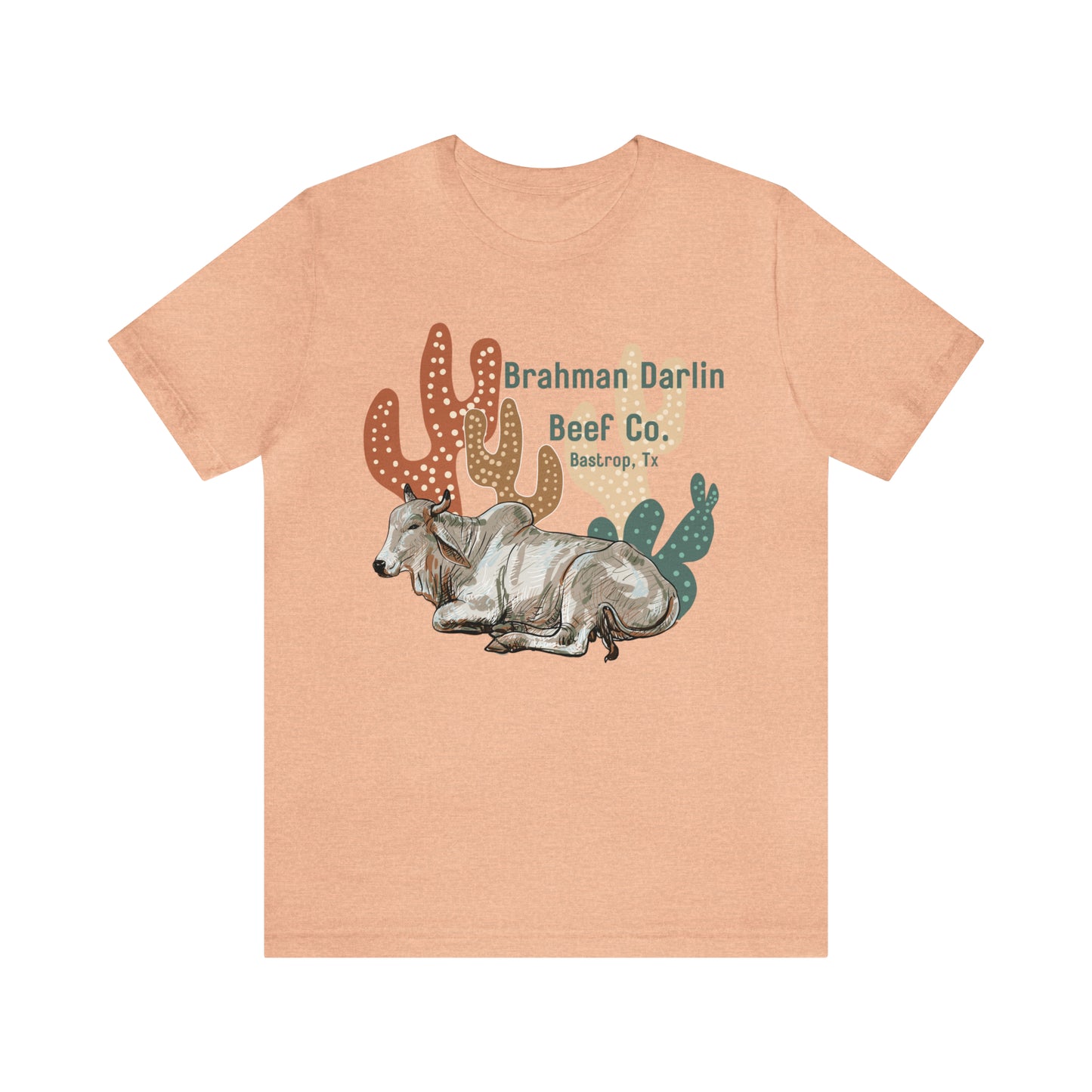 Brahman Darlin Beef Western Cactus Tee