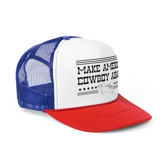 Make America Cowboy Again Brahman Trucker Hat