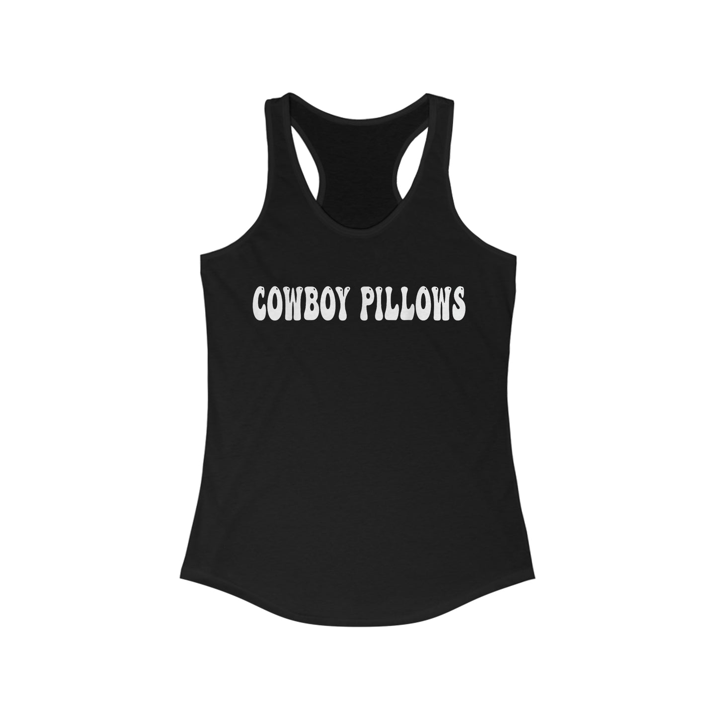 Cowboy Pillows Racerback Tank Top