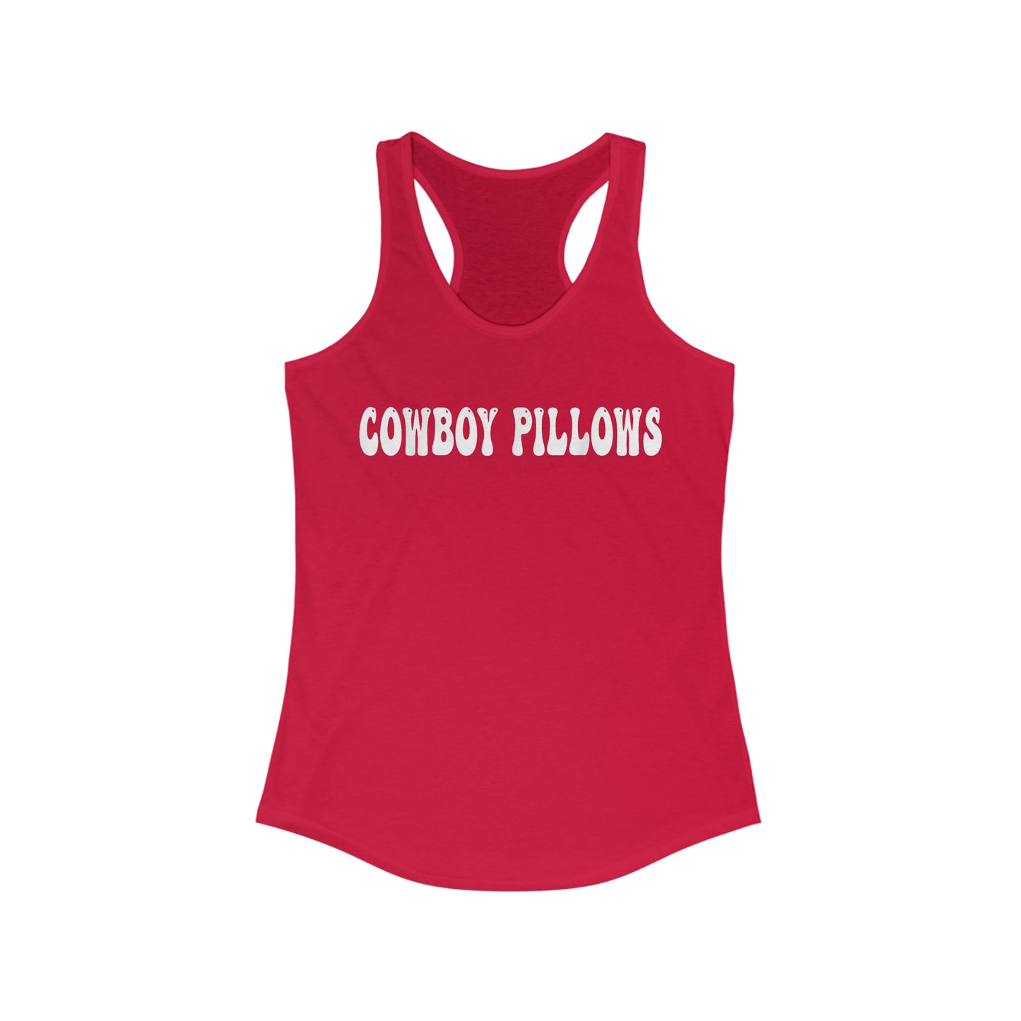 Cowboy Pillows Racerback Tank Top