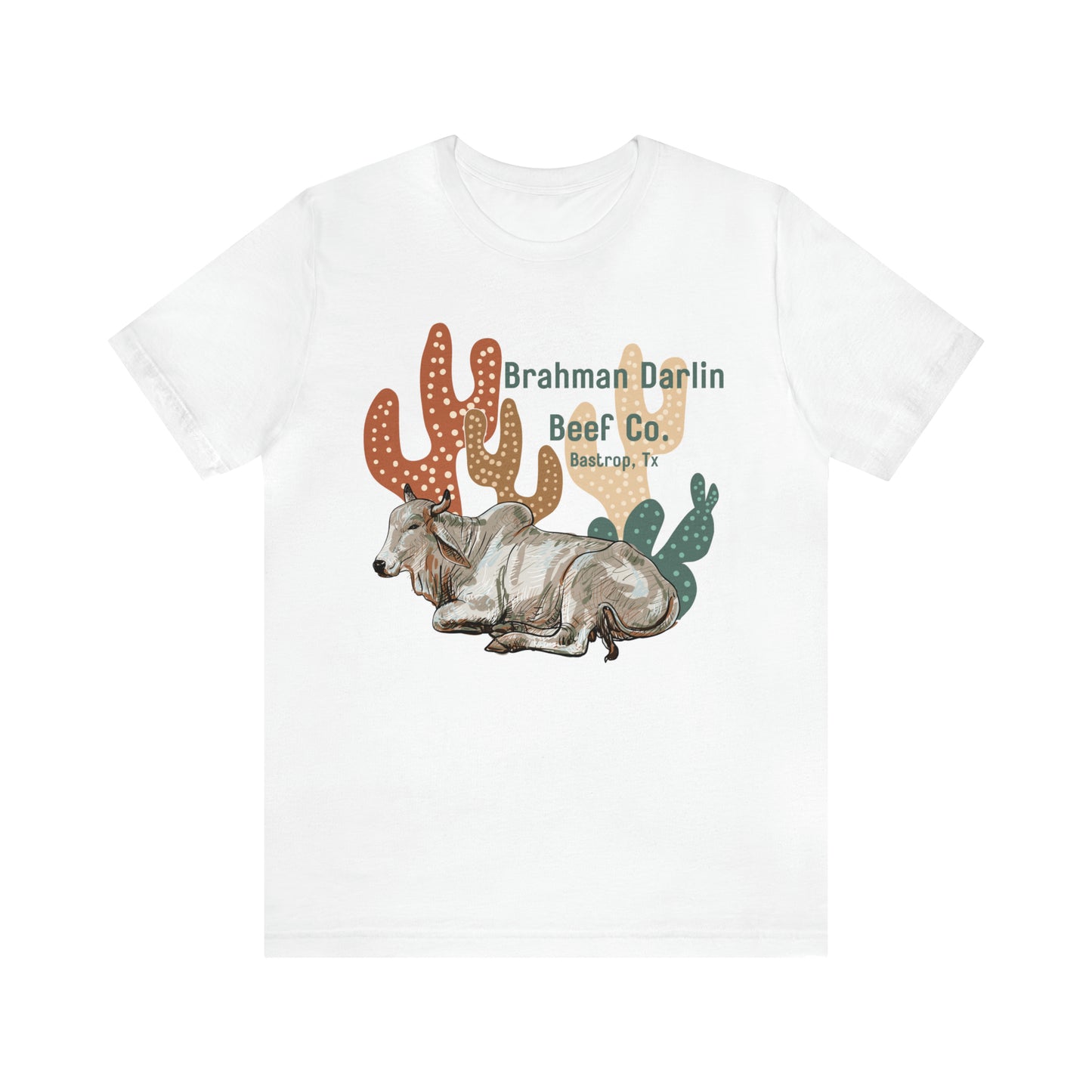 Brahman Darlin Beef Western Cactus Tee