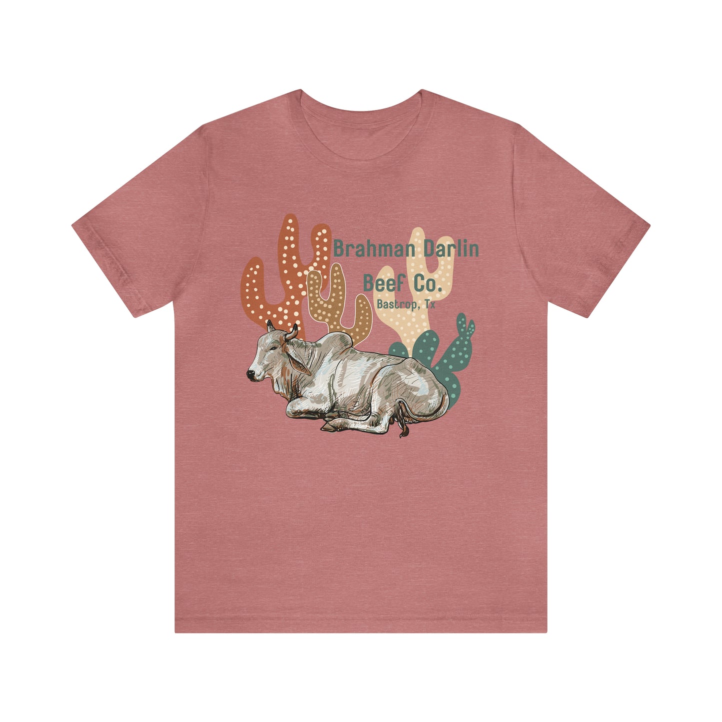 Brahman Darlin Beef Western Cactus Tee