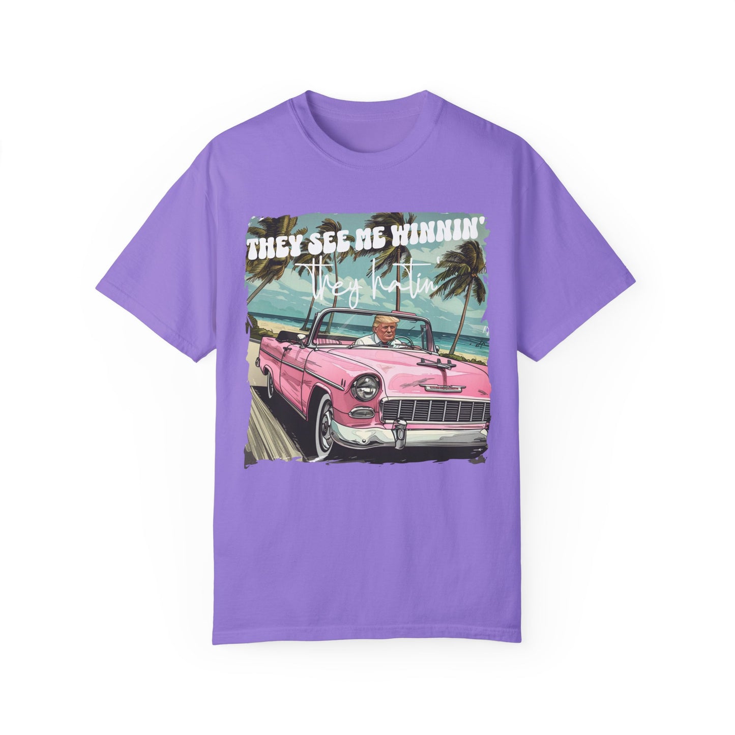 They See Me Winnin Trump 2024 Retro Car Shirt