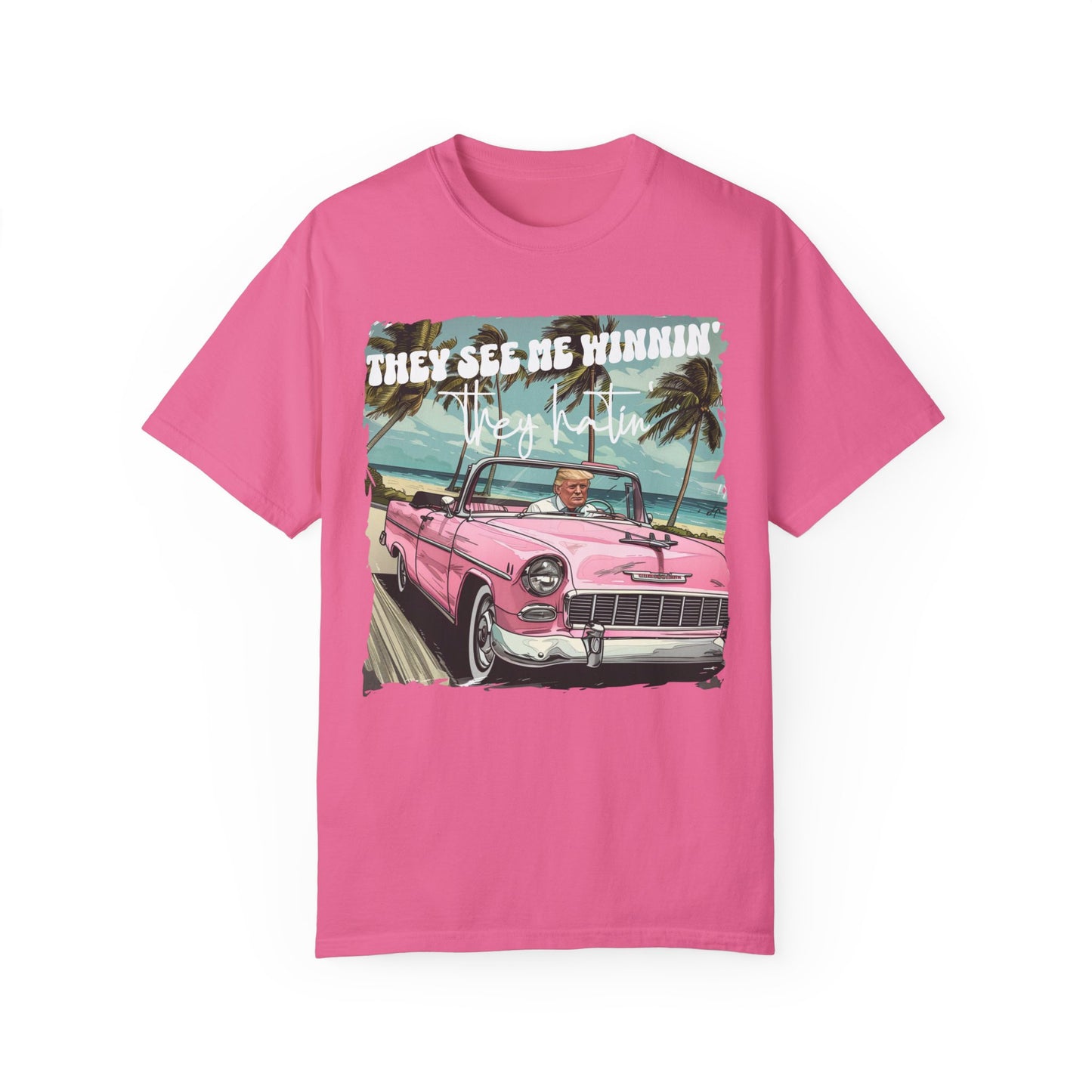 They See Me Winnin Trump 2024 Retro Car Shirt