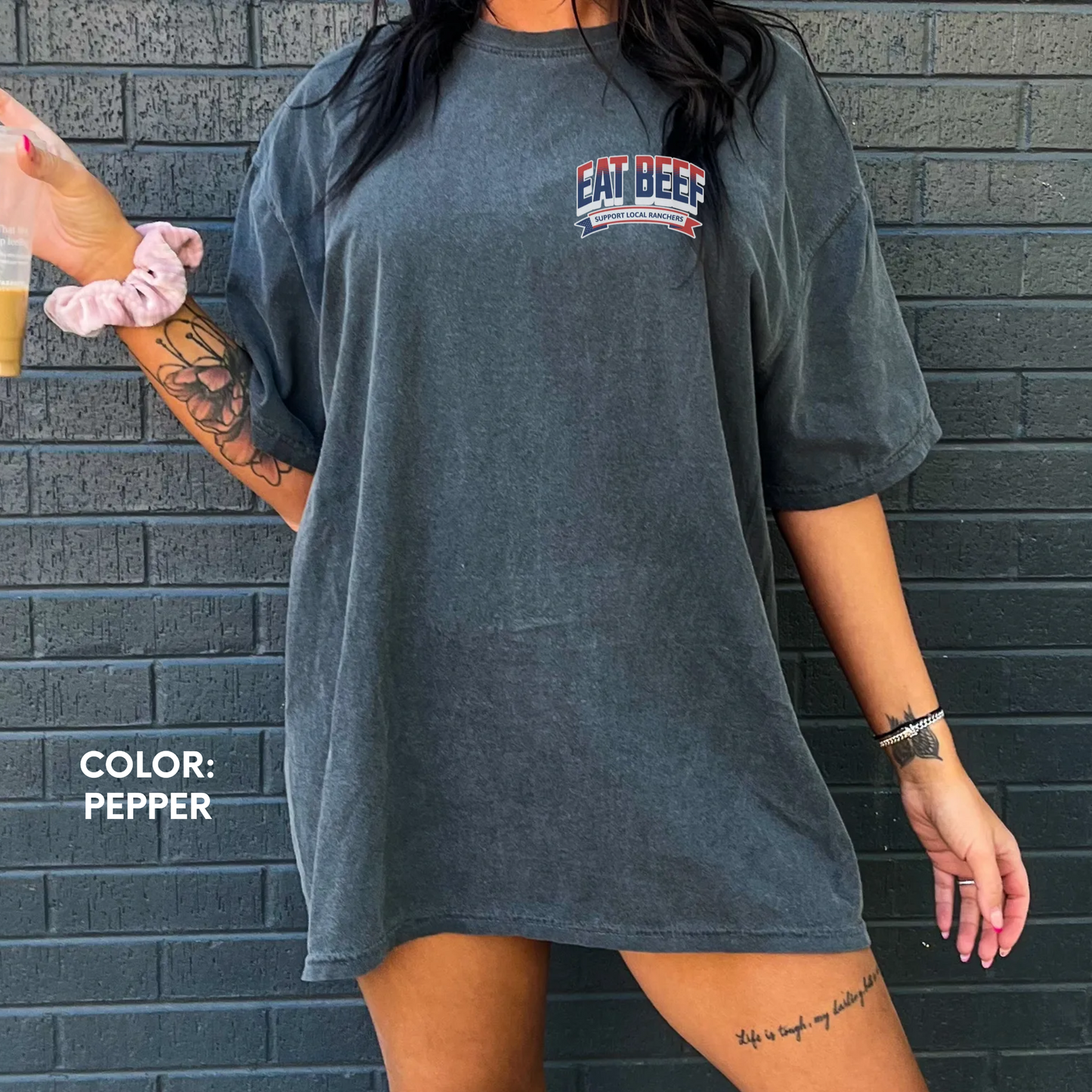 Eat Beef, Support Local Ranchers Comfort Colors Shirt