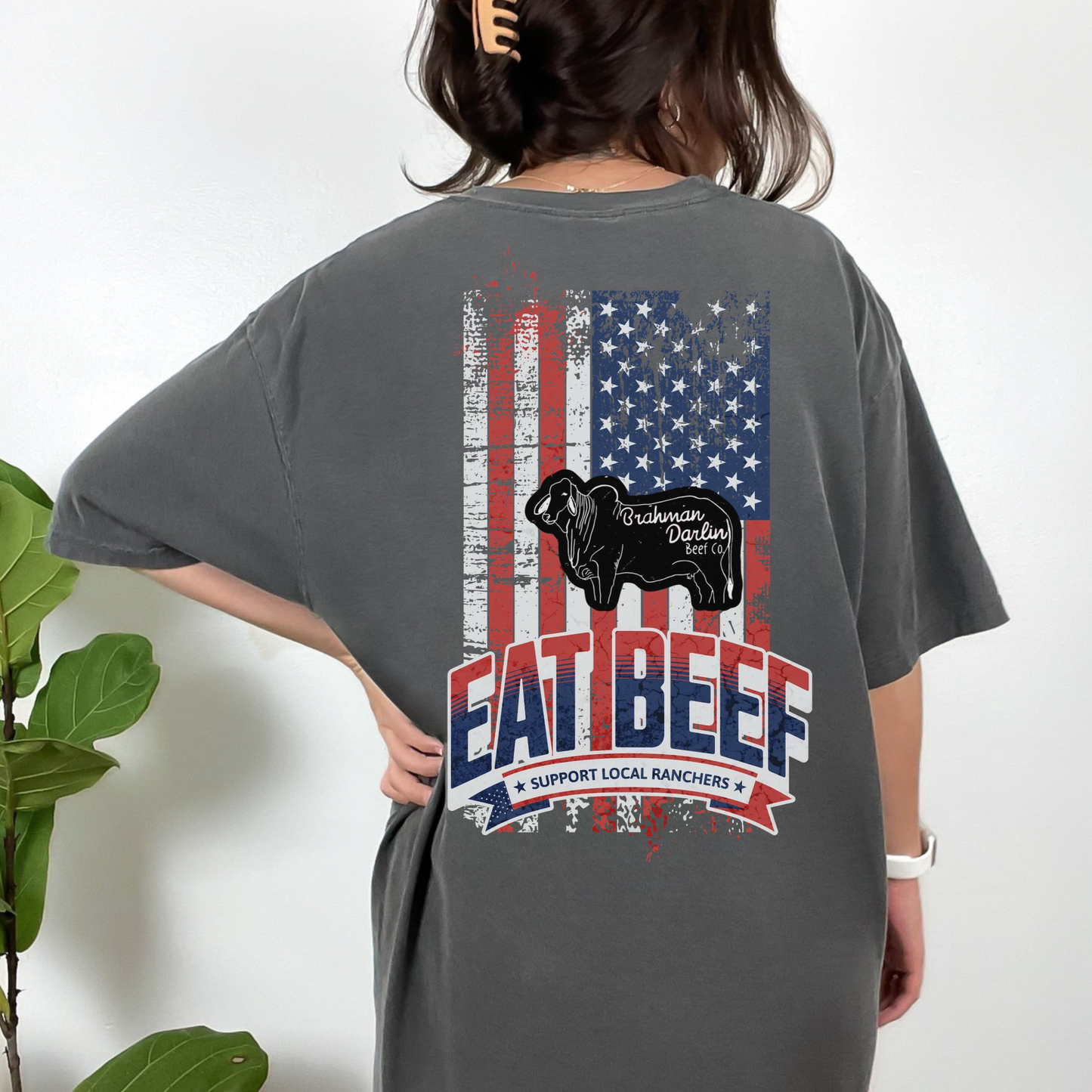 Eat Beef, Support Local Ranchers Comfort Colors Shirt