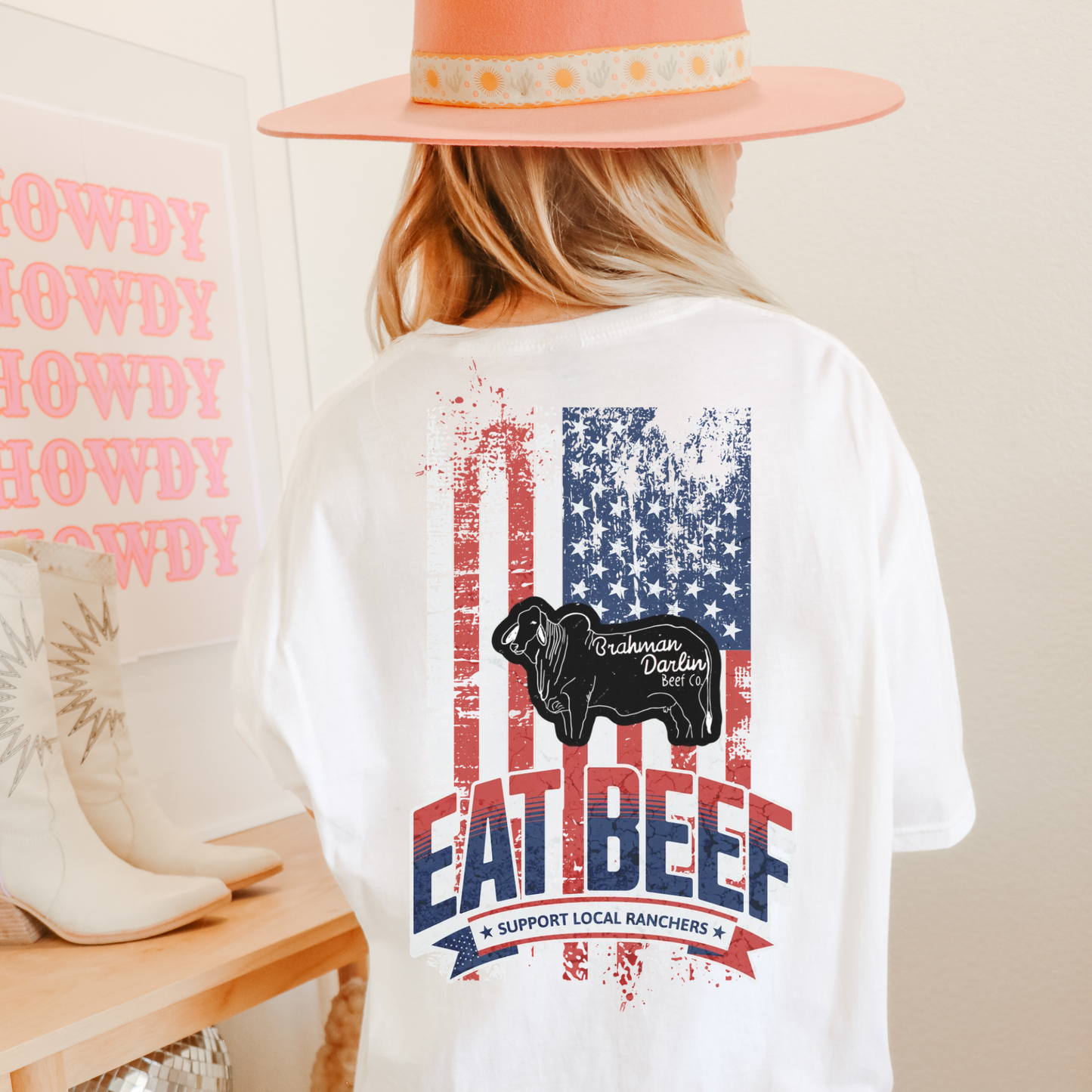 Eat Beef, Support Local Ranchers Comfort Colors Shirt