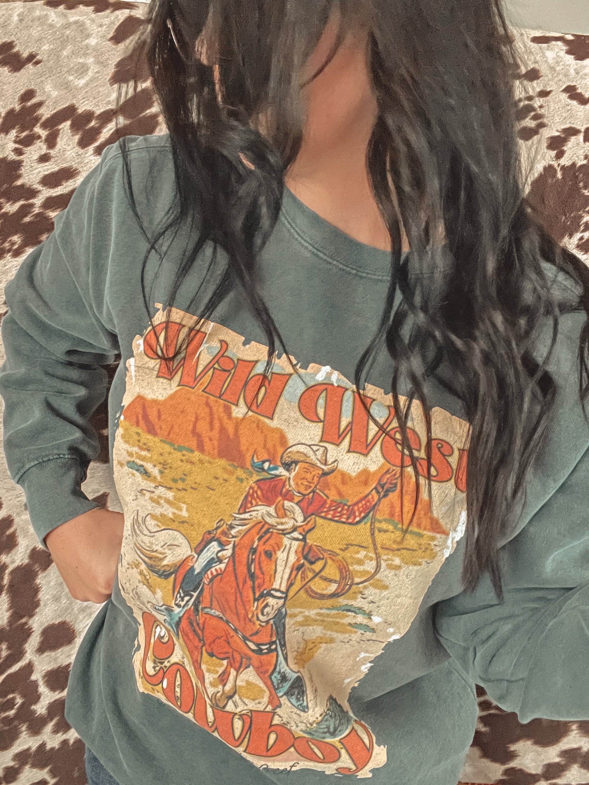 Wild West Cowboy Crewneck