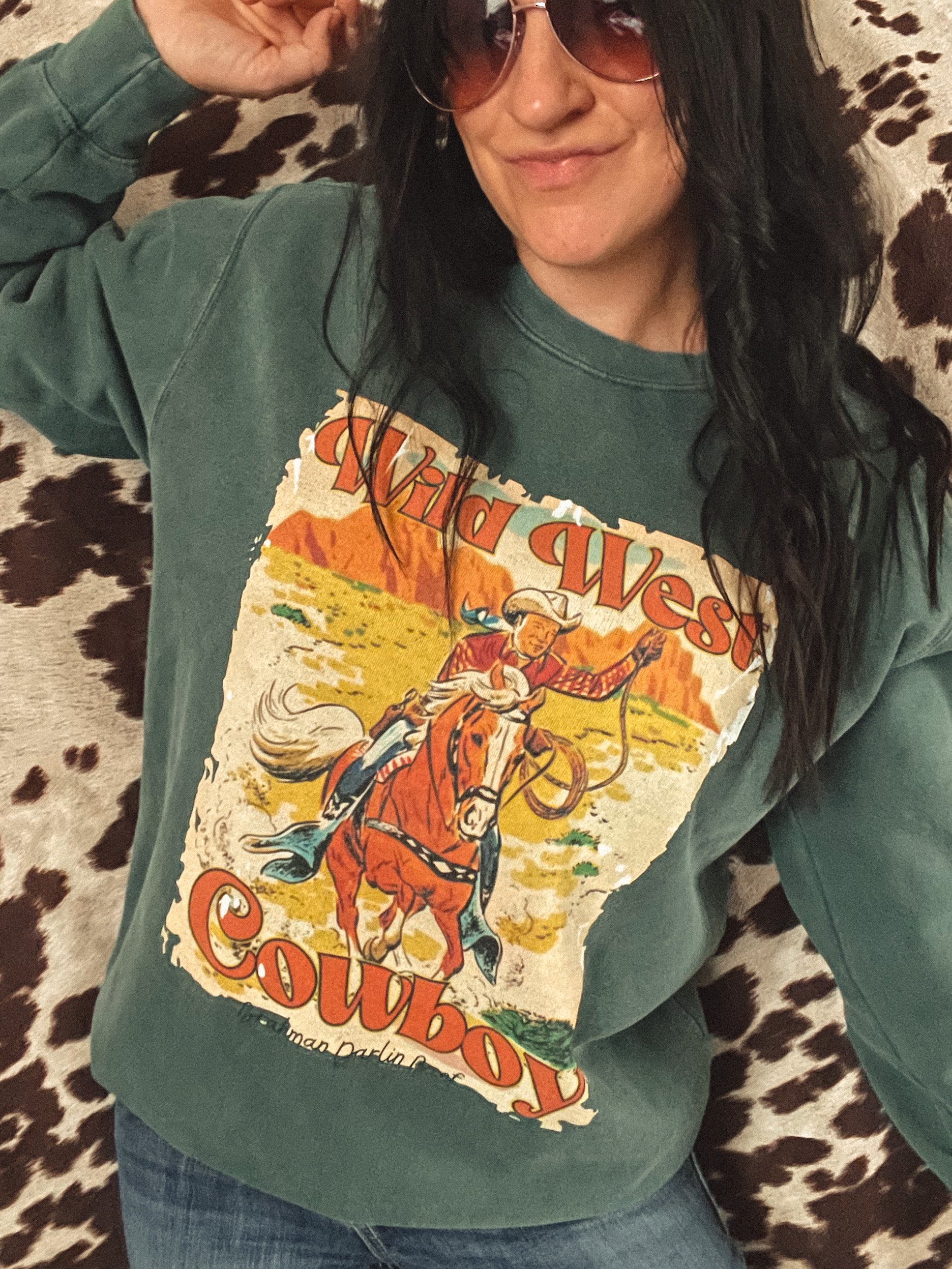 Wild West Cowboy Crewneck