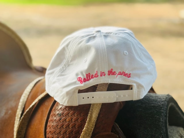 La Estancia Richardson Snap Back Hat Pink/White