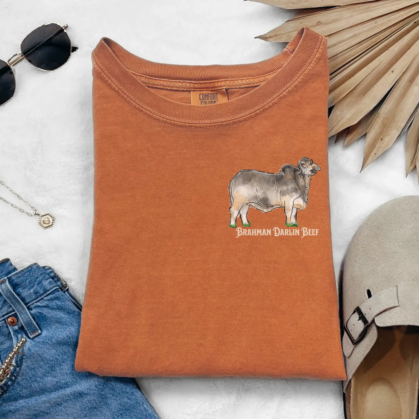 Pretty Girls Run Pretty Cattle Two Sided Tee