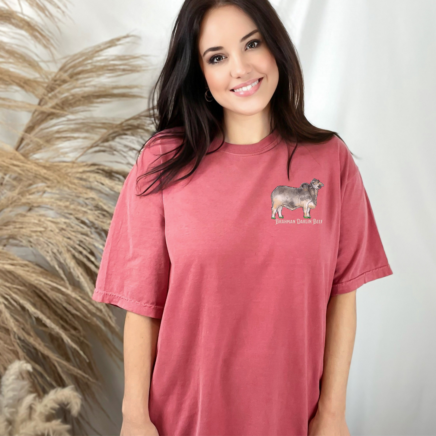 Pretty Girls Run Pretty Cattle Two Sided Tee