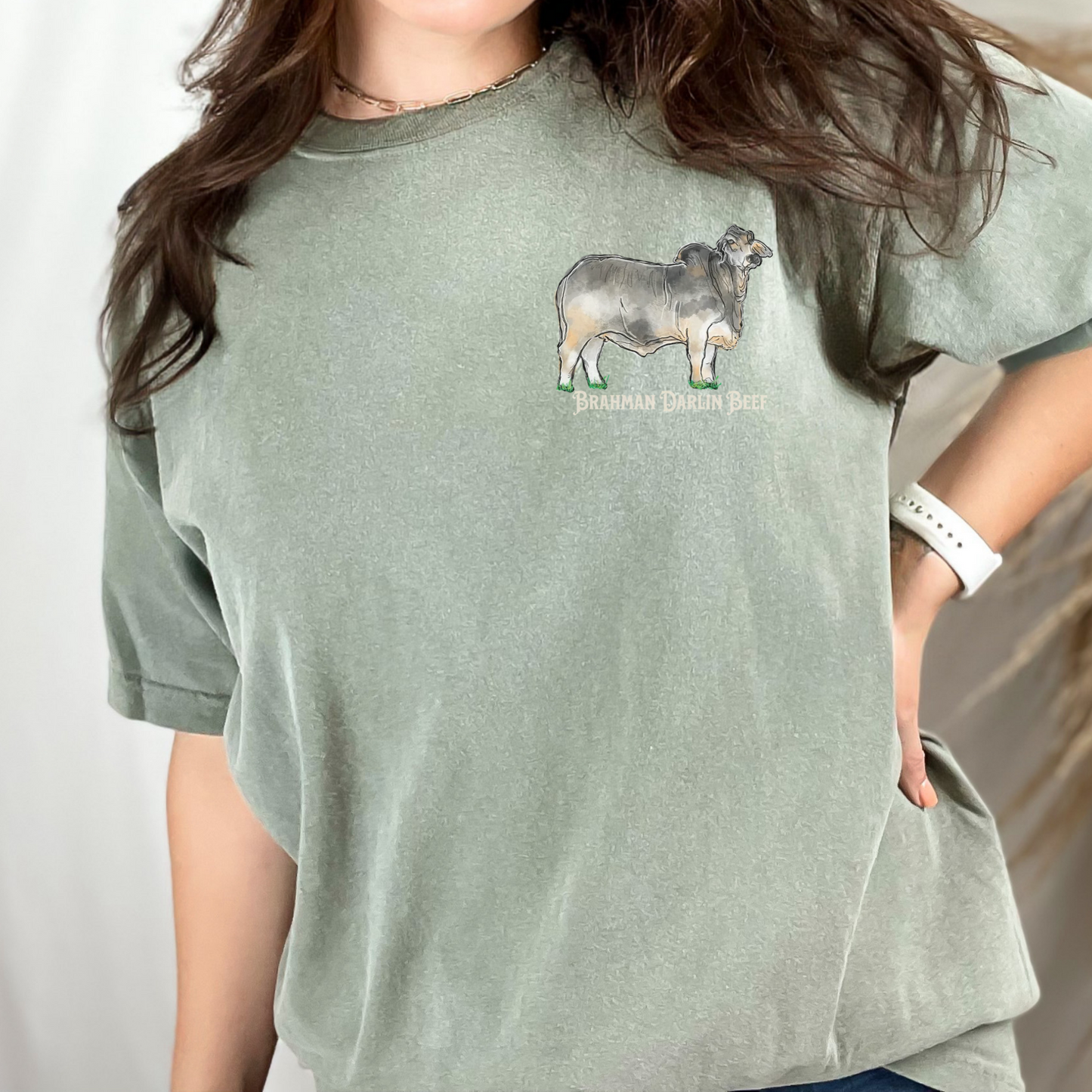 Pretty Girls Run Pretty Cattle Two Sided Tee