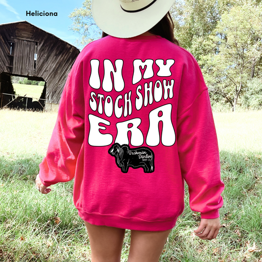 In My Stock Show Era Brahman Cattle Crewneck