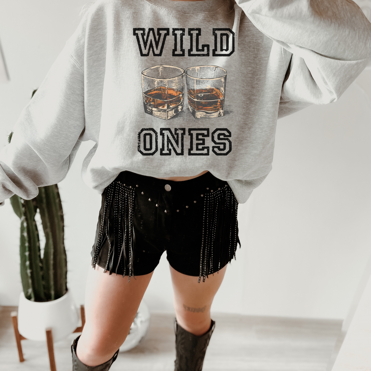 Wild Ones Whiskey Crewneck Sweatshirt