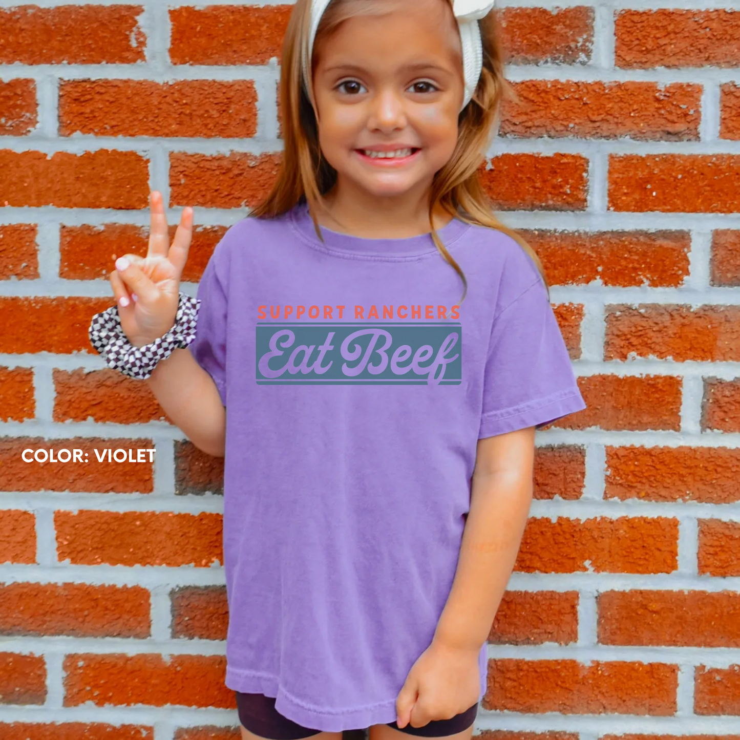 Youth Eat Beef Comfort Colors Shirt