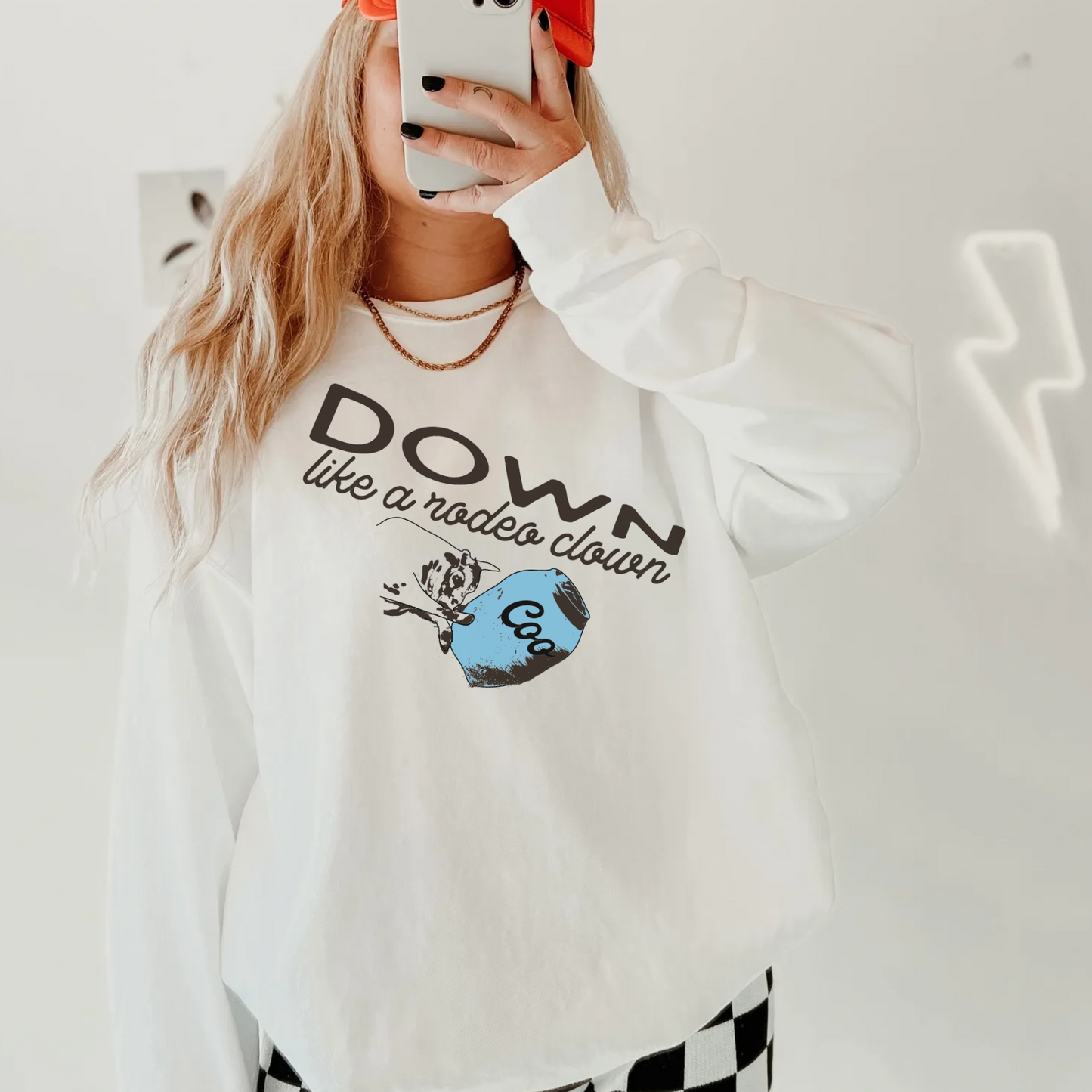 Rodeo Clown Crewneck Sweatshirt