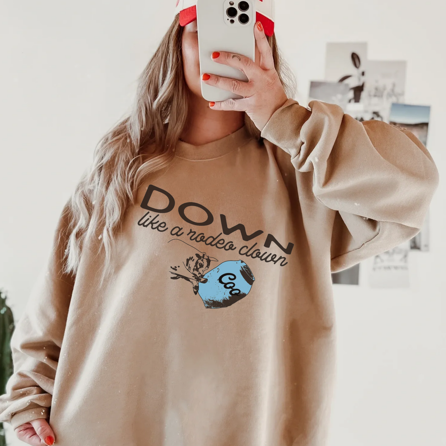 Rodeo Clown Crewneck Sweatshirt