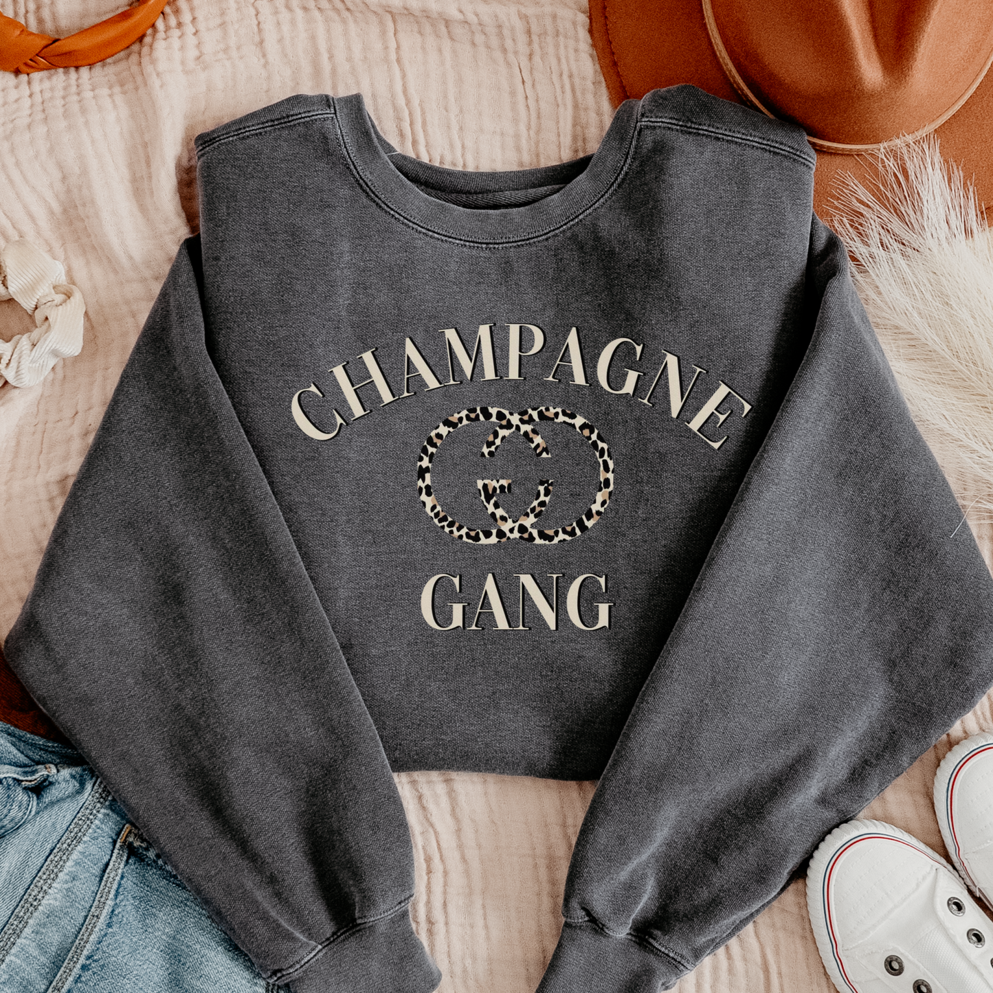 Champagne Gang Comfort Colors Crewneck