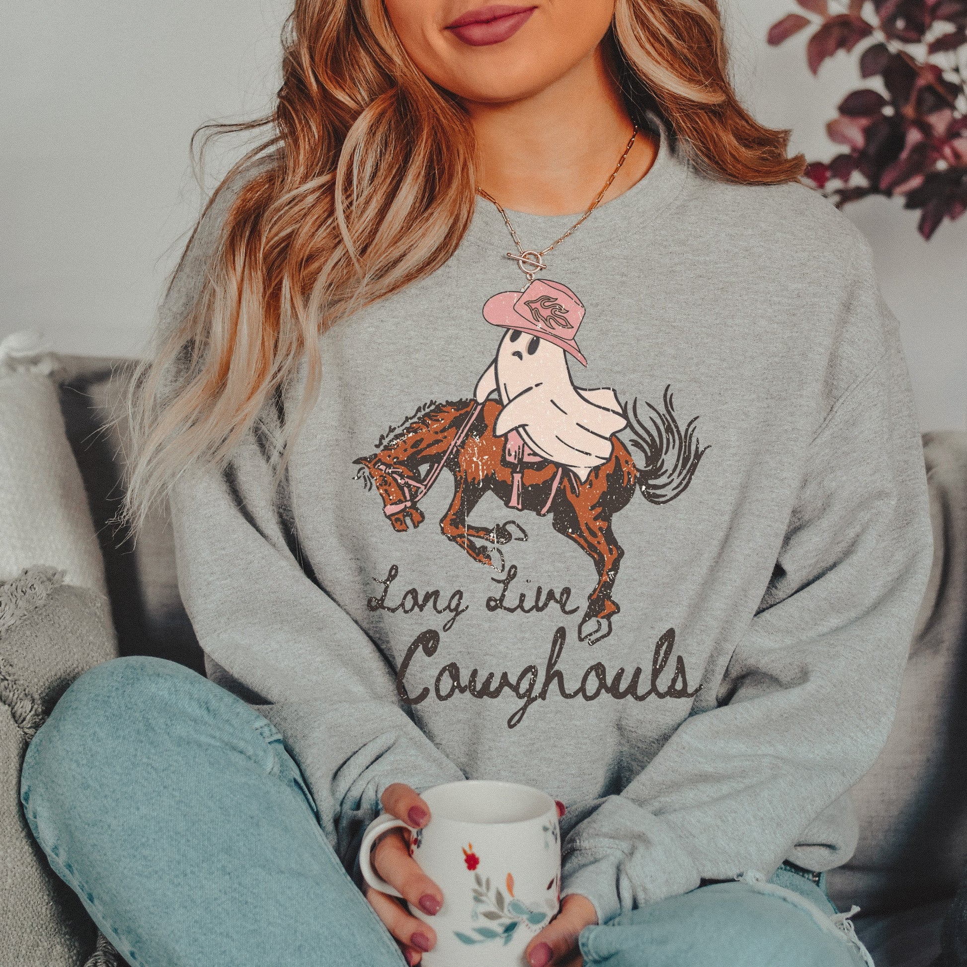 Long Live Cowghouls Crewneck Halloween sweatshirt