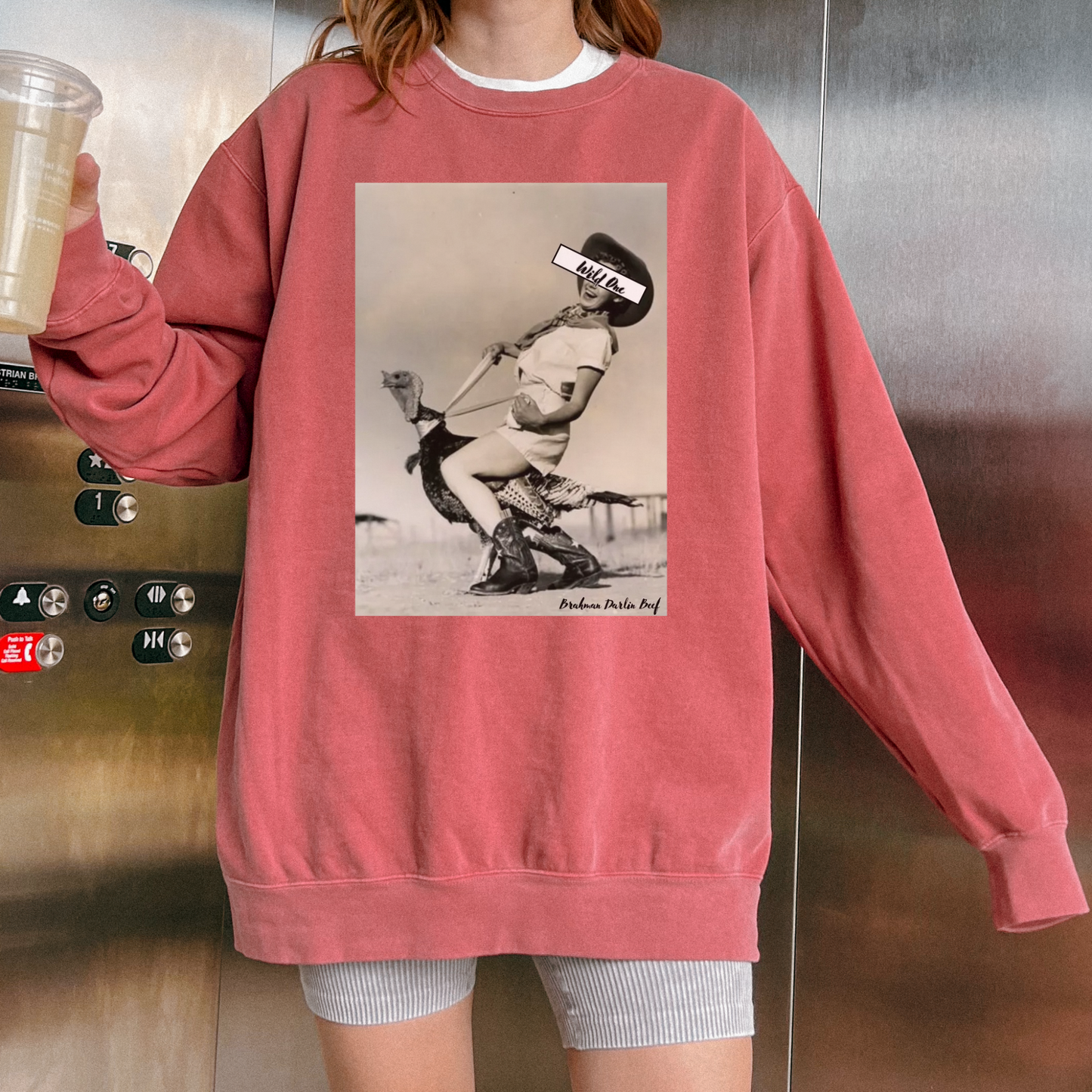 Wild One Retro Cowgirl Sweatshirt