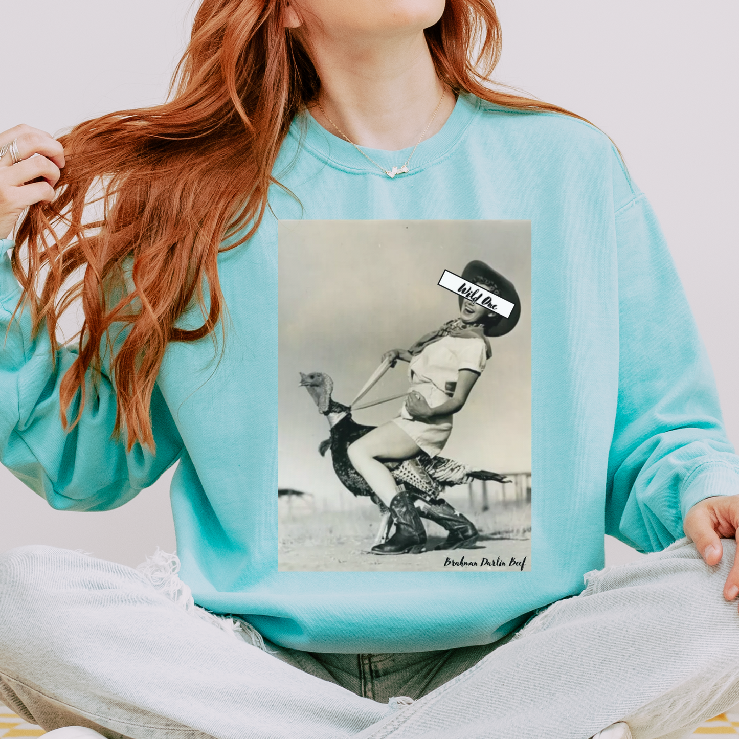 Wild One Retro Cowgirl Sweatshirt