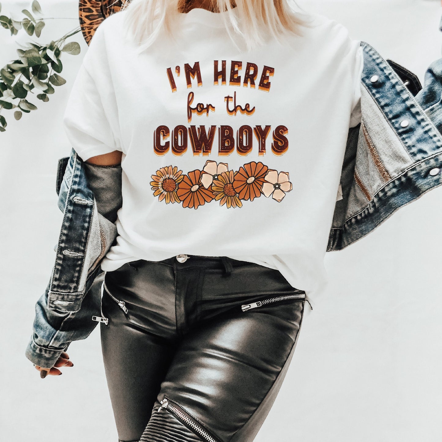 Here For The Cowboys Tee