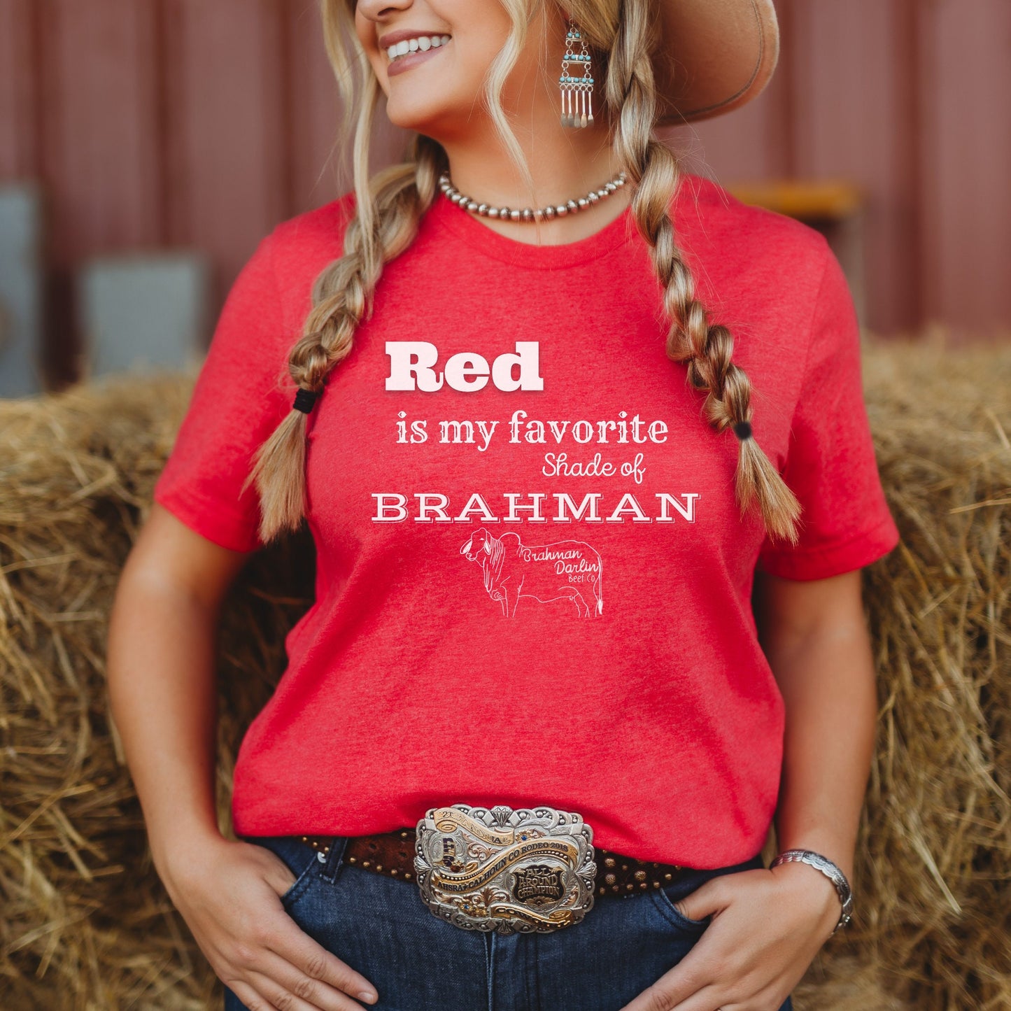 Red Is My Favorite Shade of Brahman Tee