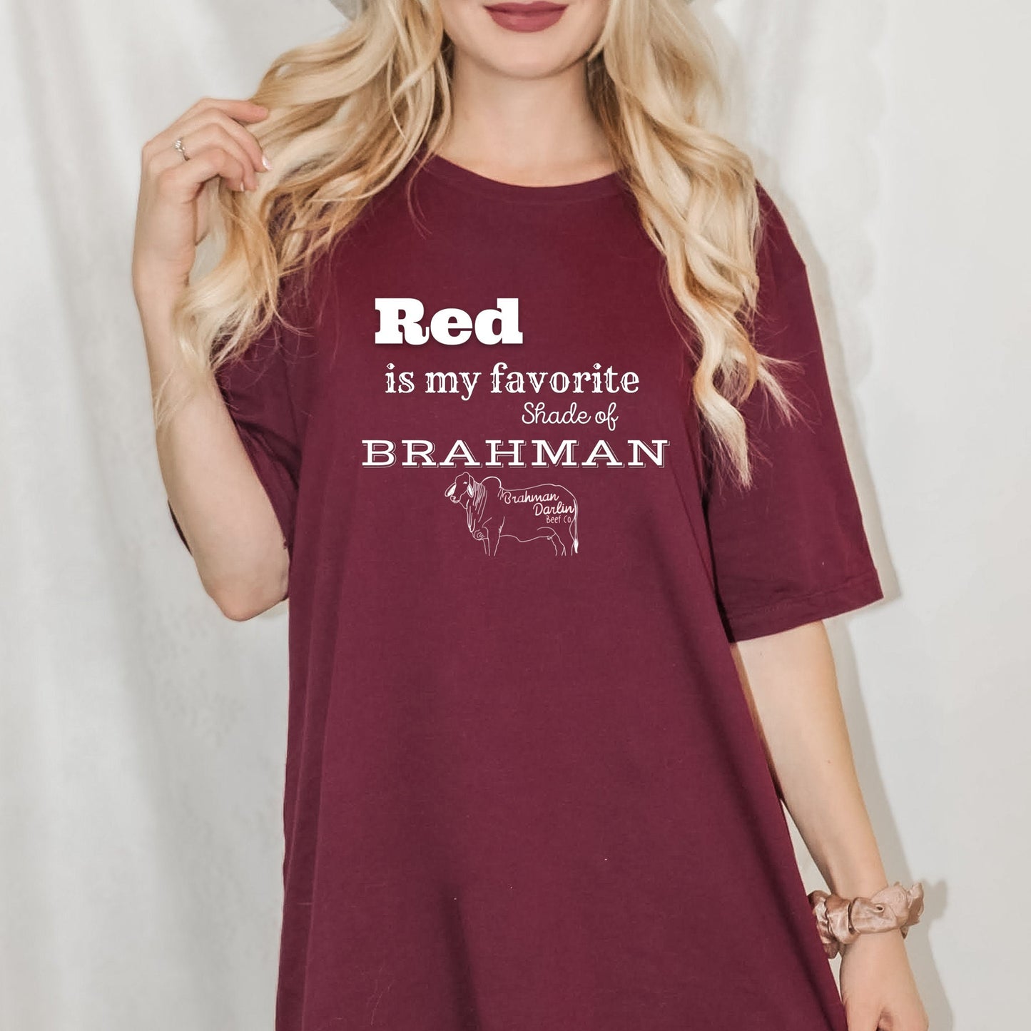 Red Is My Favorite Shade of Brahman Tee