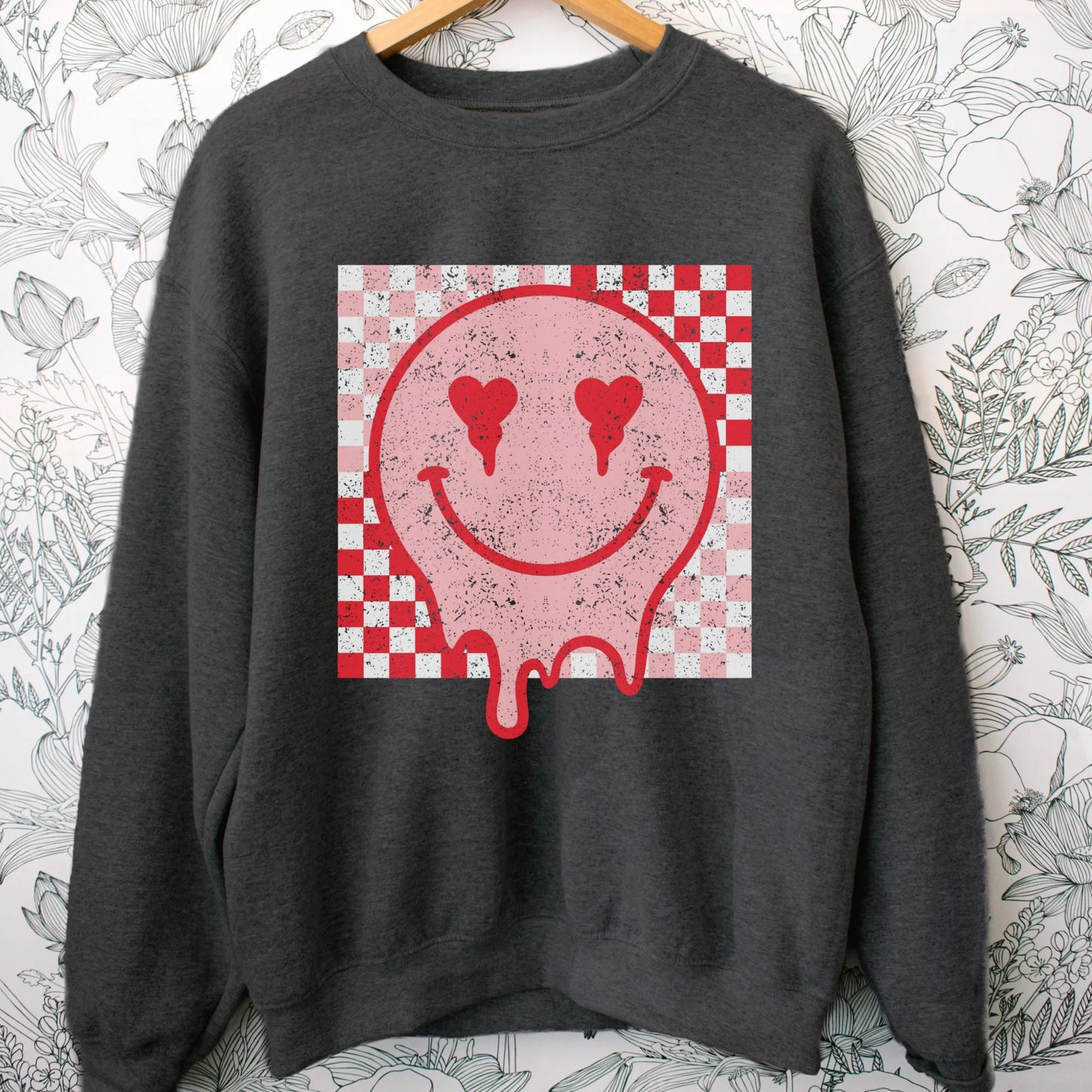 Retro Smiley Face Sweatshirt