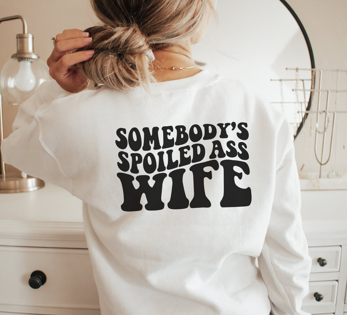 Retro Spoiled Wifey Sweatshirt