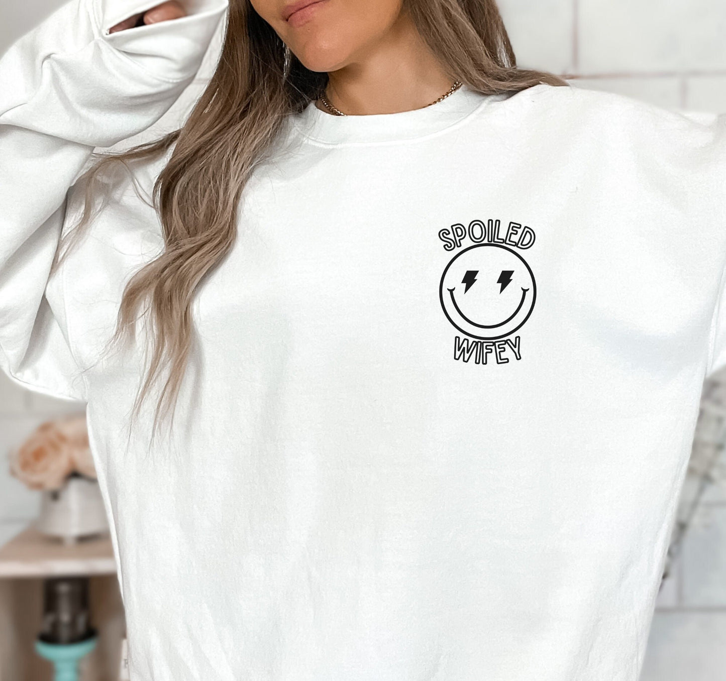 Retro Spoiled Wifey Sweatshirt