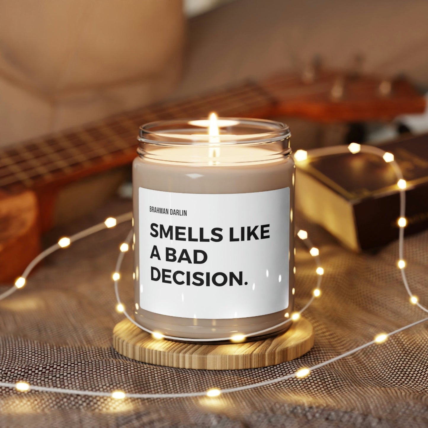 Bad decisions scented candle