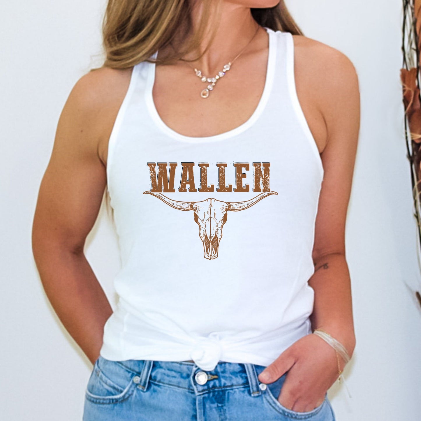 Wallen Bull Skull Tank Top