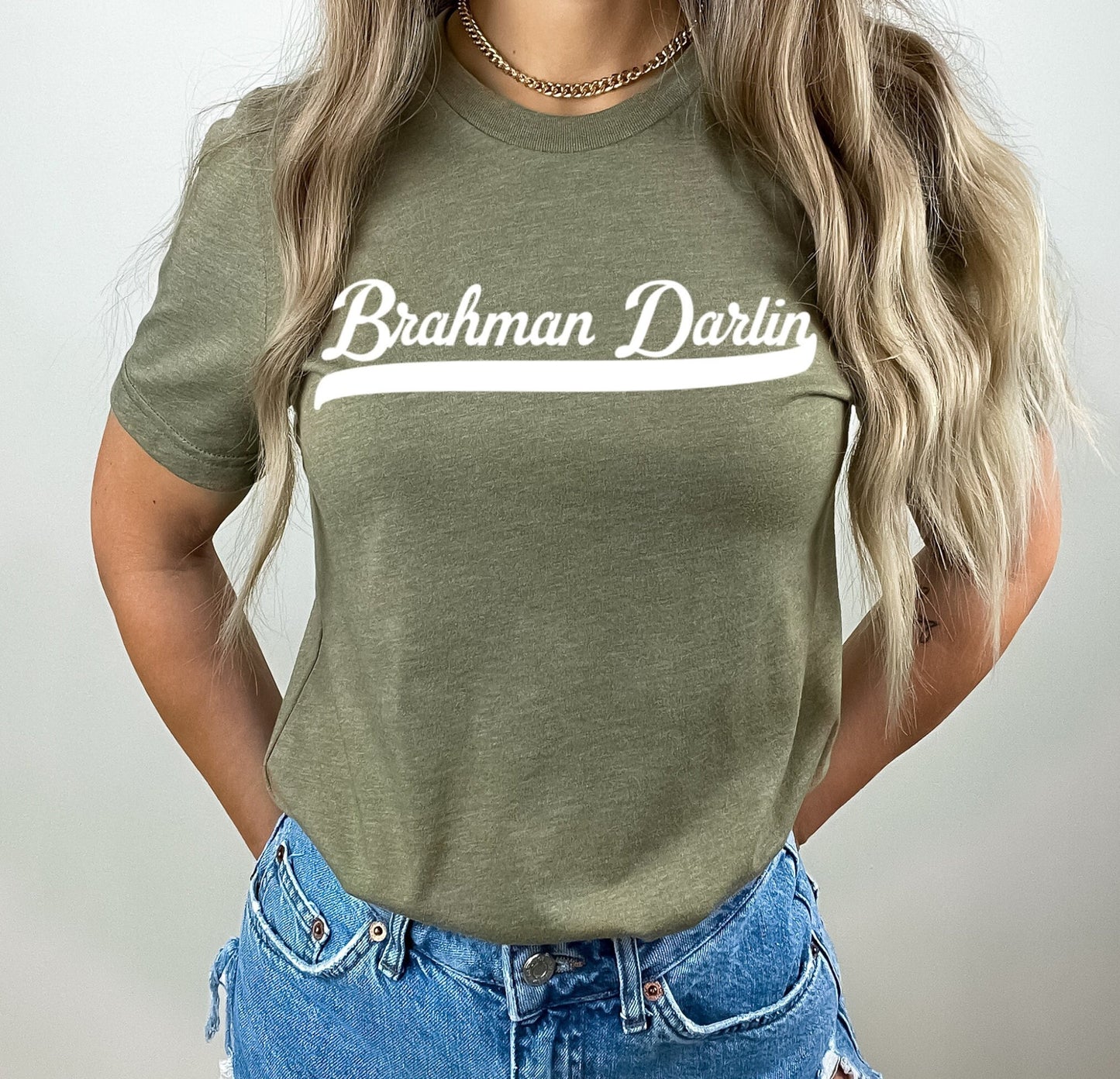 Brahman Darlin Beef Women's 2 sided logo Tee