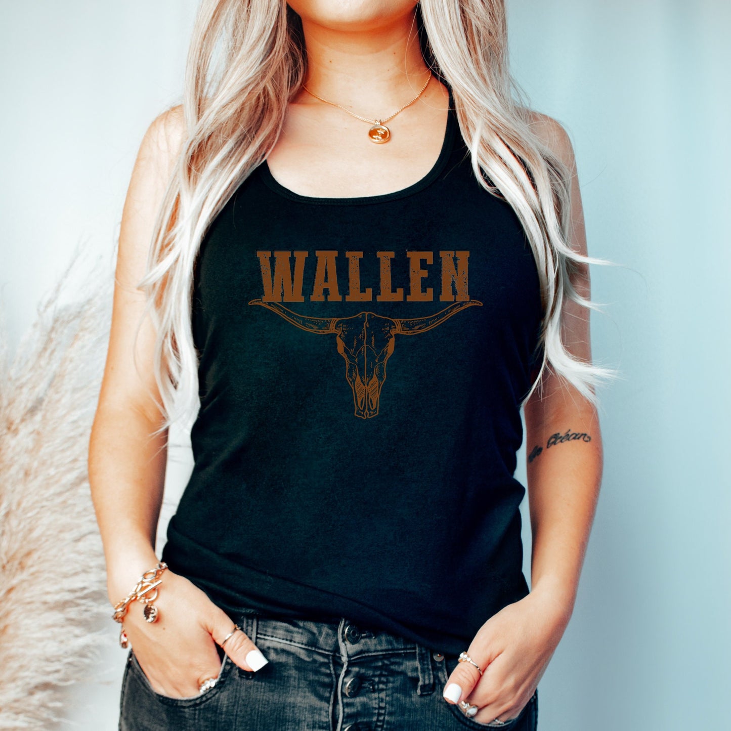 Wallen Bull Skull Tank Top