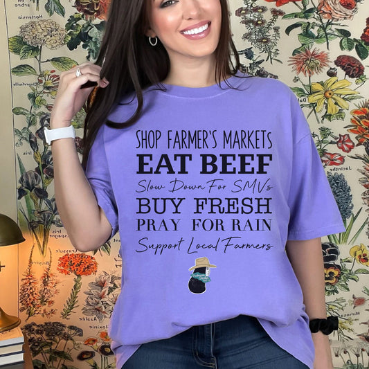 Eat Beef Sayings Tee